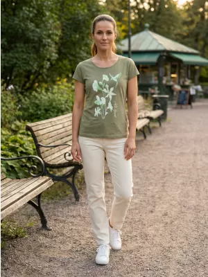 Dámské triko ALTISPORT ALW191122 KHAKI