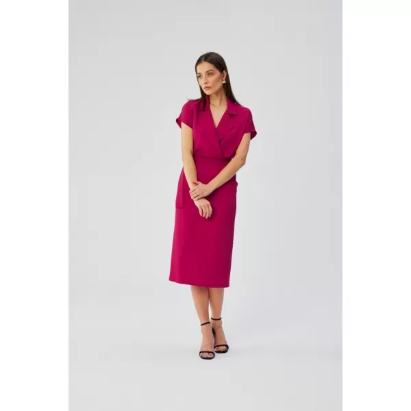  Dámské šaty STYLOVE S363 PLUM 