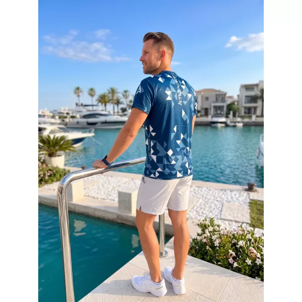  Pánské funkční triko premium ALTISPORT VOJ/ALM108TR01 NAVY-BÍLÁ 