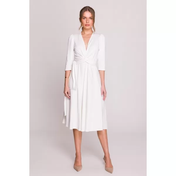  Dámské šaty STYLOVE S404 ECRU 