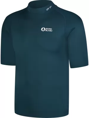 Pánské triko s UV ochranou NORDBLANC MARINE NBSMF8089 TMAVĚ MODRÁ