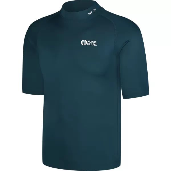  Pánské triko s UV ochranou NORDBLANC MARINE NBSMF8089 TMAVĚ MODRÁ 
