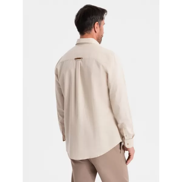  Pánská košile OMBRE OM-SHCS-0134 CREAM 