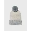 Dívčí čepice UNDER ARMOUR GIRLS SHIMMER POM BEANIE 1281867-130 ŠEDÁ