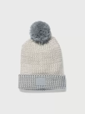 Dívčí čepice UNDER ARMOUR GIRLS SHIMMER POM BEANIE 1281867-130 ŠEDÁ