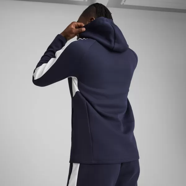  Pánská mikina PUMA TEAMEVOSTRIPE HOODY 659954_06 PUMA NAVY/PUMA SILVER 