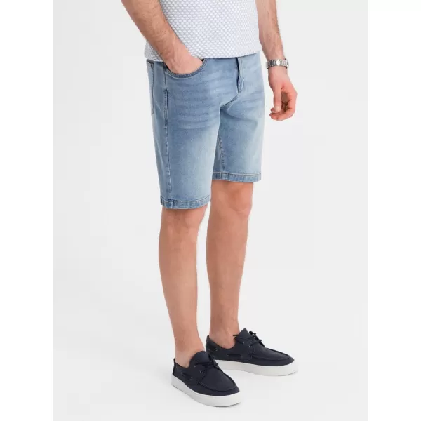  Pánské kraťasy OMBRE OM-SRDS-0171 LIGHT BLUE 
