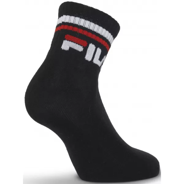  Ponožky FILA QUARTER 3-PACK F9398 BLACK 