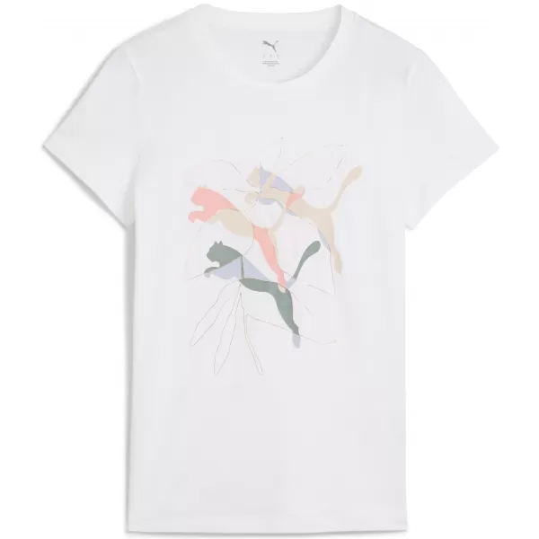  Dámské triko PUMA GRAPHICS BRANDED LEAF TEE 685082_02 PUMA WHITE 