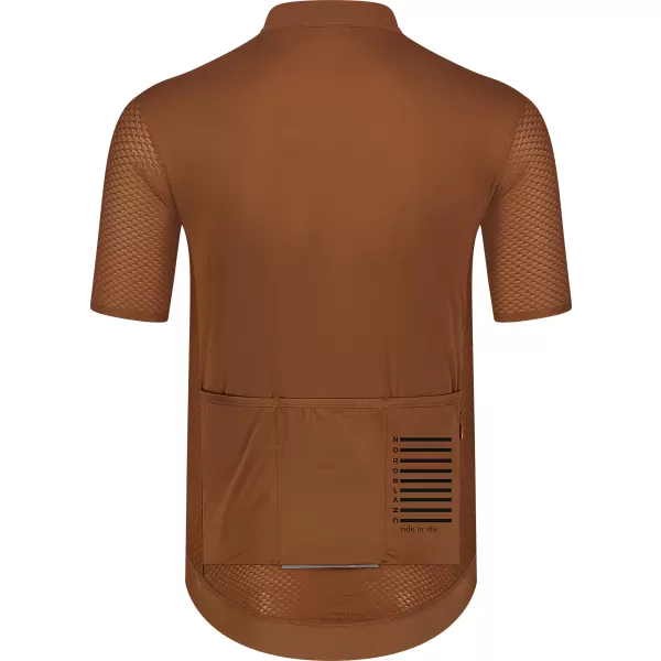  Pánský cyklo dres NORDBLANC WONDERMENT NBSMF8215 HNĚDÁ 