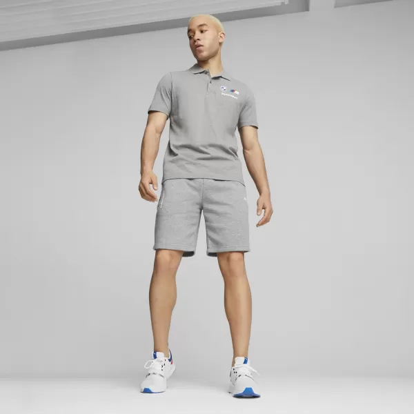  Pánské triko s límečkem PUMA BMW MMS ESS POLO 621312_03 MEDIUM GRAY HEATHER 