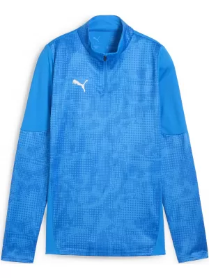 Dámská bunda PUMA TEAMCUP TRAINING 1/4 ZIP TOP 659173_02 ELECTRO ROYAL/PUMA SILVER