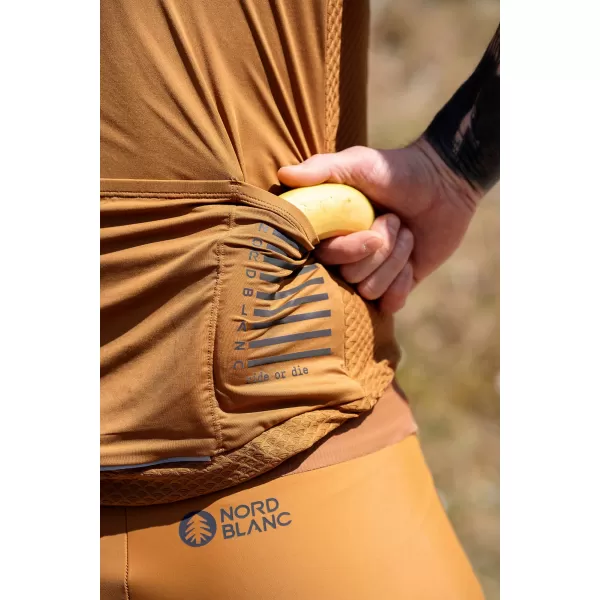  Pánský cyklo dres NORDBLANC WONDERMENT NBSMF8215 HNĚDÁ 