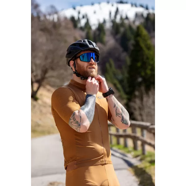  Pánský cyklo dres NORDBLANC WONDERMENT NBSMF8215 HNĚDÁ 