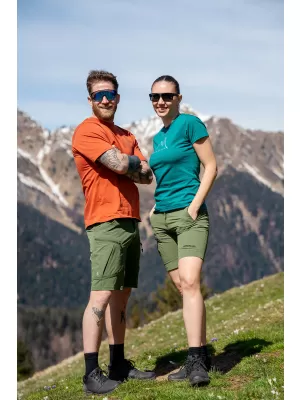 Pánské outdoorové kraťasy NORBLANC NBSPM8192 ZELENÝ DEN