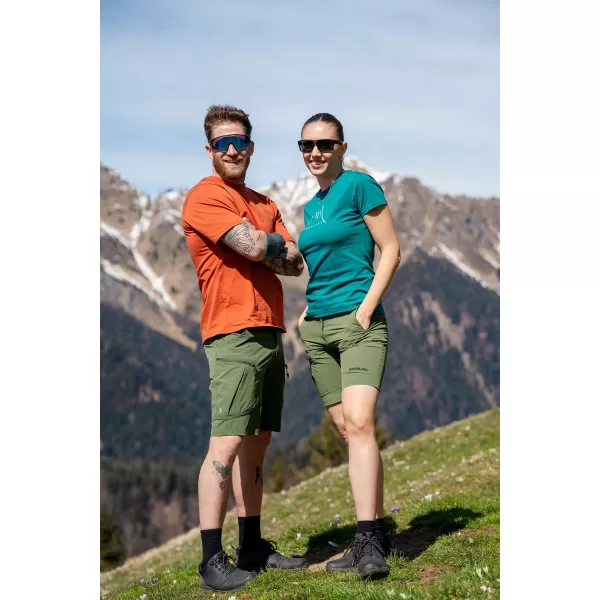  Pánské outdoorové kraťasy NORBLANC NBSPM8192 ZELENÝ DEN 