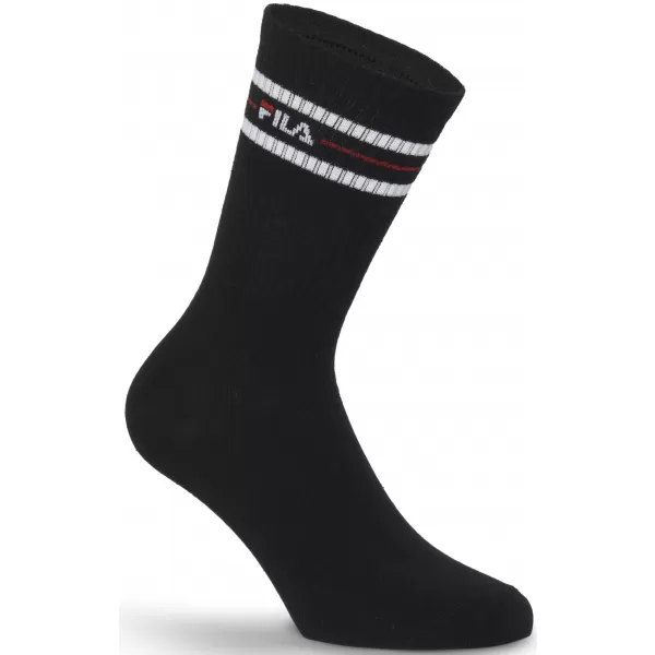  Pánské ponožky FILA NORMAL 3-PACK F9092 BLACK 