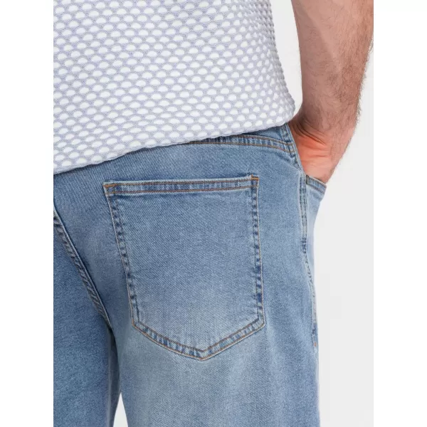  Pánské kraťasy OMBRE OM-SRDS-0171 LIGHT BLUE 
