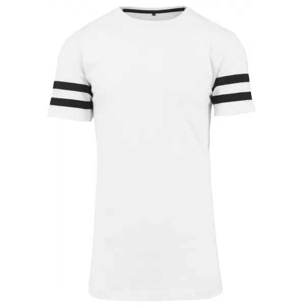  Pánské triko BY BY032 WHITE/BLACK 