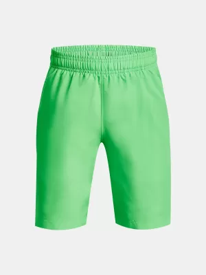 Chlapecké kraťasy UNDER ARMOUR WOVEN GRAPHIC SHORTS 1370178-316 ZELENÁ