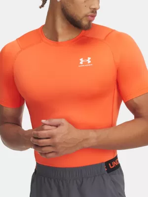 Pánské triko UNDER ARMOUR HG ARMOUR COMP SS 1361518-847 ORANŽOVÁ
