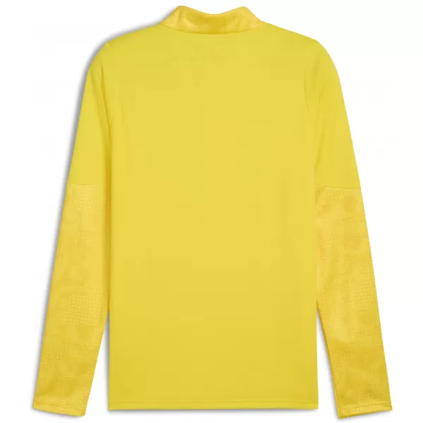  Pánská mikina PUMA TEAMCUP TRAINING 1/4 ZIP TOP 659164_07 FASTER YELLOW/PUMA SILVER 