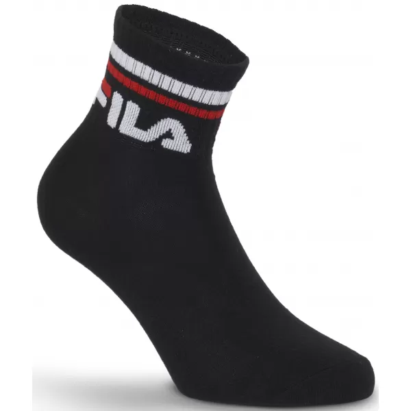  Ponožky FILA QUARTER 3-PACK F9398 BLACK 