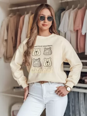 Dámská mikina DSTREET MISOBEARS BÍLÁ