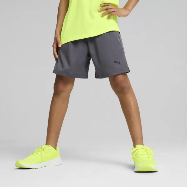  Dětské kraťasy PUMA TAD ESS WOVEN SHORTS 526539_69 GALACTIC GRAY 