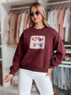 Dámská mikina DSTREET MADELIN BORDOVÁ
