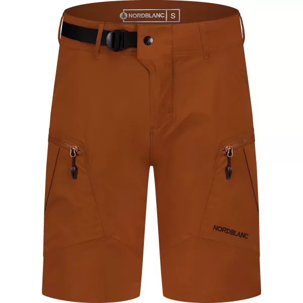  Pánské outdoorové kraťasy NORBLANC PRECIPICE NBSPM8192 HNĚDÁ 