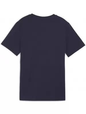 Dětské triko PUMA TEAMGOAL CASUALS TEE JR 658616_06 PUMA NAVY/PUMA WHITE