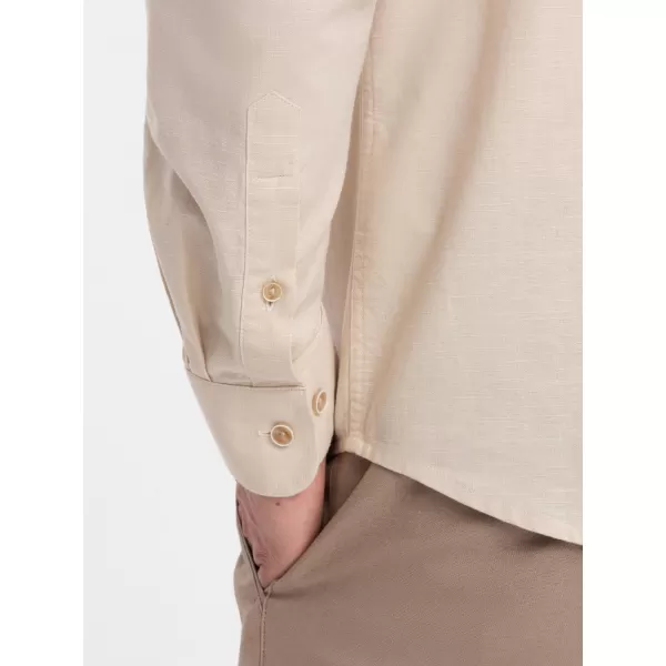  Pánská košile OMBRE OM-SHCS-0134 CREAM 