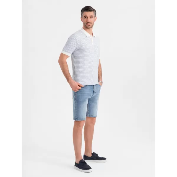  Pánské kraťasy OMBRE OM-SRDS-0171 LIGHT BLUE 