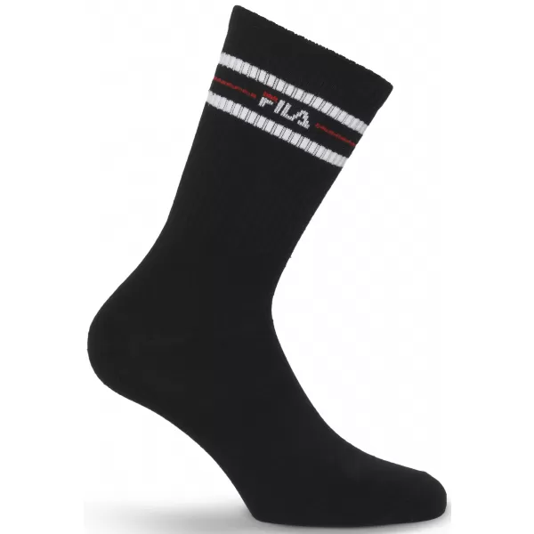  Pánské ponožky FILA NORMAL 3-PACK F9092 BLACK 