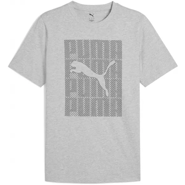  Pánské triko PUMA GRAPHICS WORDING TEE 684825_04 LIGHT GRAY HEATHER 