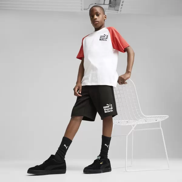  Dětské kraťasy PUMA MID90S LONG SHORTS 685151_01 PUMA BLACK 