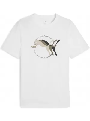 Pánské triko PUMA GRAPHICS MULTIPLE LOGO TEE 684826_02 PUMA WHITE
