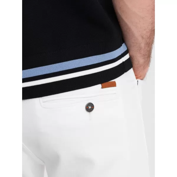 Pánské kraťasy OMBRE OM-SRDS-0162 WHITE 