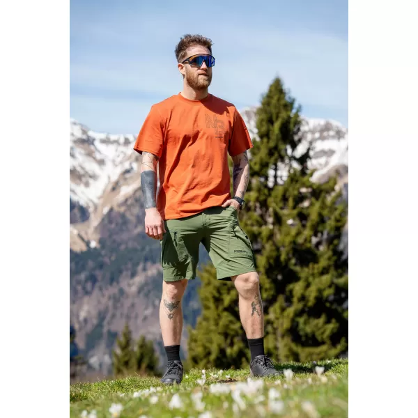  Pánské outdoorové kraťasy NORBLANC NBSPM8192 ZELENÝ DEN 