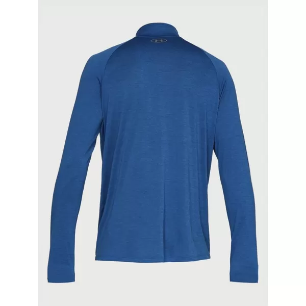  Pánské triko UNDER ARMOUR TECH 1/2 ZIP 2.0 1328495-400 MODRÁ 