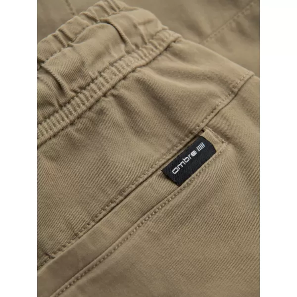  Pánské kraťasy OMBRE OM-SRCG-0194 LIGHT OLIVE 