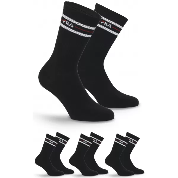  Pánské ponožky FILA NORMAL 3-PACK F9092 BLACK 