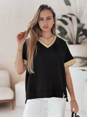 Dámské triko DSTREET SHINE LOVE ČERNÁ