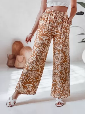 Dámské kalhoty DSTREET TROPICAL SUN MIX BAREV