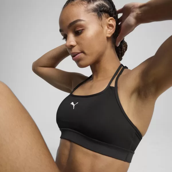  Dámská podprsenka PUMA MOVE STRAPPY BRA 526224_51 PUMA BLACK/PUMA WHITE 