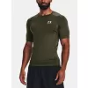 Pánské triko UNDER ARMOUR HG ARMOUR COMP SS 1361518-390 ZELENÁ