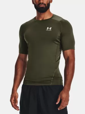 Pánské triko UNDER ARMOUR HG ARMOUR COMP SS 1361518-390 ZELENÁ