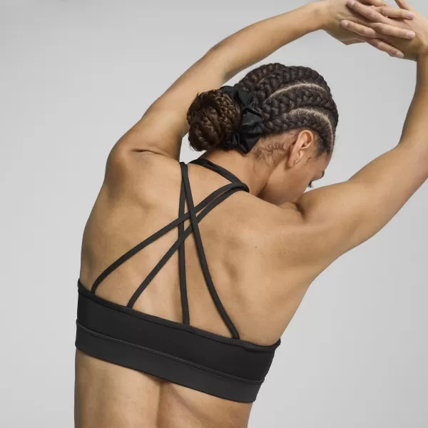  Dámská podprsenka PUMA MOVE STRAPPY BRA 526224_51 PUMA BLACK/PUMA WHITE 