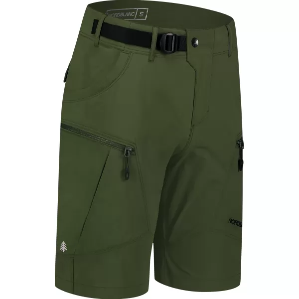  Pánské outdoorové kraťasy NORBLANC NBSPM8192 ZELENÝ DEN 